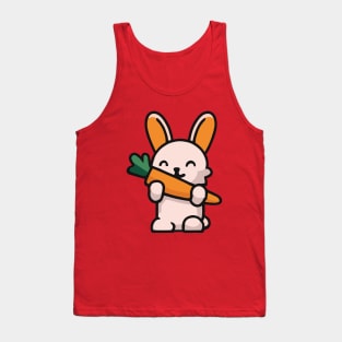 Cute Bunny Drawing Tank Top